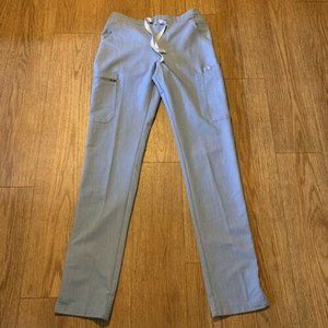 Figs Yola Skinny Scrub Pants Women’s  in Heather Indigo Light Blue XS Tall